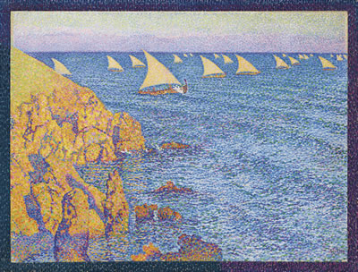 Theodore Van Rysselberghe : Barques de pêche–Méditerranée