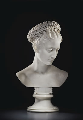 Christian Daniel Rauch : BUST OF LUISE ENGEL AS FLORA