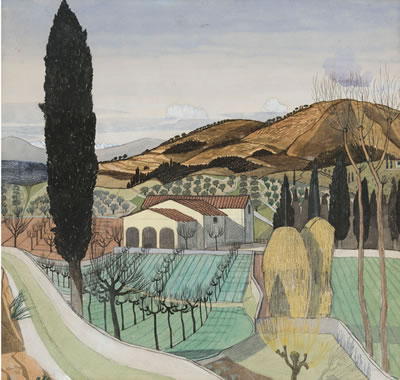 John Northcote Nash : Tuscan Landscape