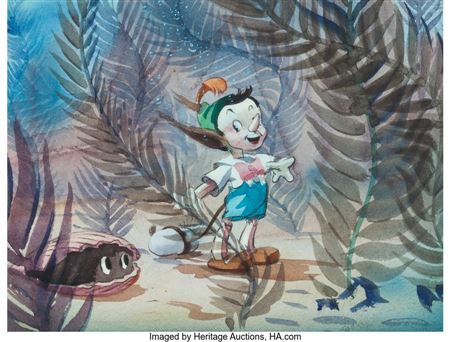 Lee Blair : Pinocchio Early Concept Art by Lee Blair (Walt Disney, 1940) (Walt Disney Studios)