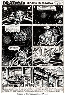 Larry Todd : Dr. Atomic #1 Story Page 1 Original Art (Last Gasp, 1972)