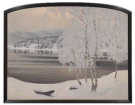 Gustaf Edolph Fjaestad : Winterlandscape. 1908