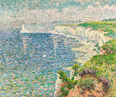 Claude Émile Schuffenecker : UNE VUE DES FALAISES D'ÉTRETAT