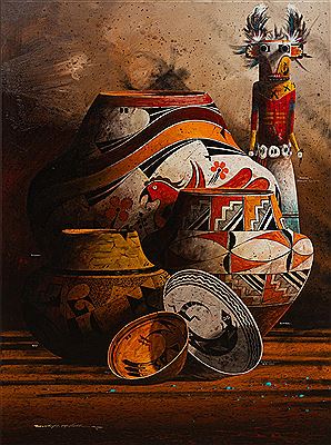 Michael C McCullough : Southwestern Pottery Still Life