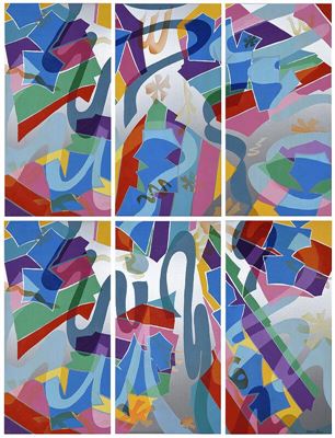 Dorothy Muriel Gillespie : Ribboned Clouds II (six pieces)