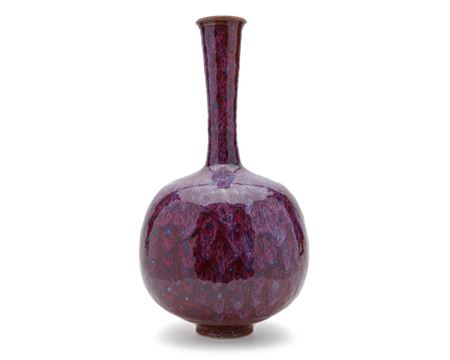 Thomas Bezanson : Copper Red Flambe Vase