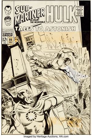 Gene Colan : Tales to Astonish #86 Cover Original Art (Marvel, 1966)