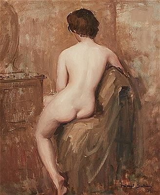 Michel Dutrieu : Seated Nude