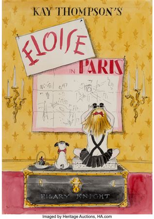 Hilary Knight : Eloise in Paris, unpublished book cover