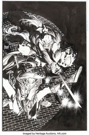 Adam Kubert : Wolverine #109 Cover Original Art (Marvel, 1997)