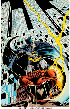 Gene Day : Gene Day and Marie Severin Detective Comics #527 Batman Cover Original Art (DC, 1983)