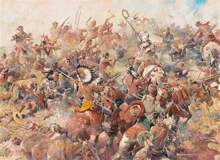 Nick Eggenhofer : Custer’s Last Stand (ca. 1925)