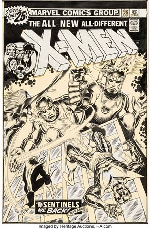 Dave Cockrum : Dave Cockrum X-Men #98 Cover Original Art (Marvel, 1976)