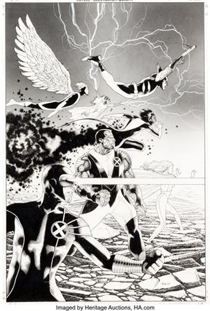 Travis Charest : Travis Charest Astonishing X-Men #31 Variant Cover Original Art (Marvel, 2009)