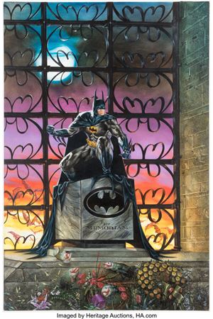 Dave Dorman : Dave Dorman Batman Master Series Card #1 and Batman Masterpieces Cover Original Art (DC/Skybox and Watson-Guptill Publ., 1995-98)