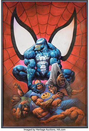 Alex Horley : Alex Horley - Venom Painting Original Art (1995)