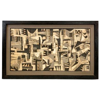 Clyde Burt : Abstract Bas Relief Mosaic