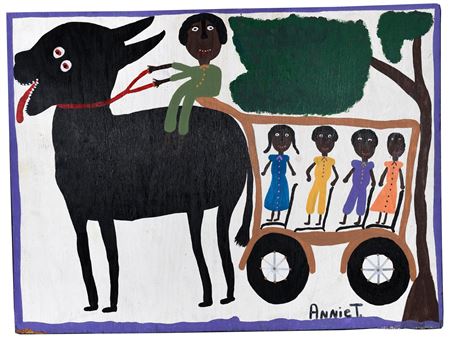 Annie Tolliver : My Family Riding In Horsse Wagon (sic.)