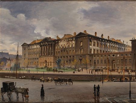 Carl Christian Andersen : Christiansborg Palace After the Fire