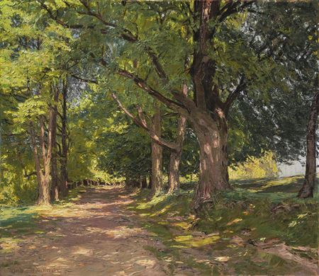 Otto Altenkirch : Lime Tree Avenue on the Eichberg in Niederrheinsberg