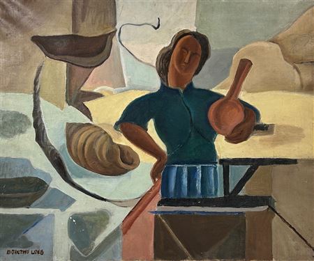 Dorothy Loeb : 'Woman with Jug, c. 1920'