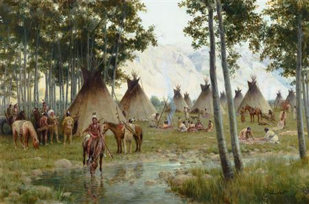 John Walter (JW) Scott : Indian Encampment (1979)