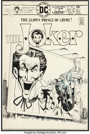 Dick Giordano : The Joker #3 Cover Original Art (DC, 1975)