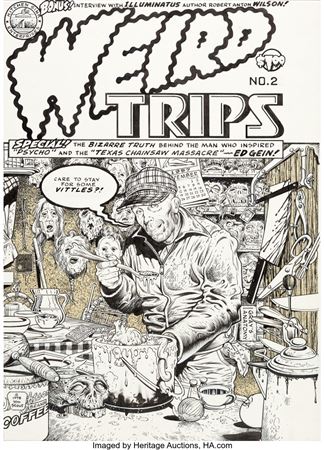 William Stout : Weird Trips #2 Cover Original Art (Kitchen Sink Press, 1978)