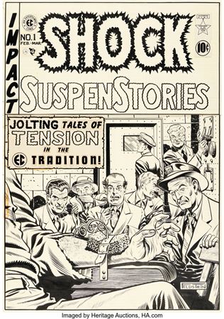 Al Feldstein : Al Feldstein Shock SuspenStories #1 Cover Original Art (EC, 1952)