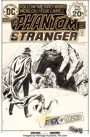 Luis Dominguez : Luis Dominguez The Phantom Stranger #31 Cover Original Art (DC, 1974)