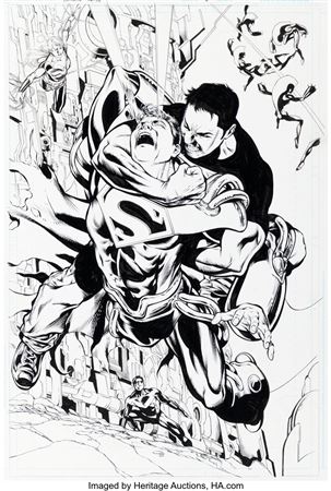 Phil Jimenez : Phil Jimenez and Andy Cummings Infinite Crisis #6 Splash Page 26 Original Art (DC, 2006)