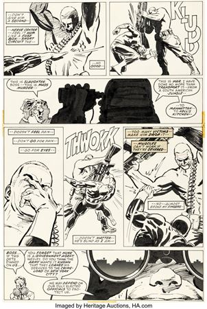 David Mazzucchelli : David Mazzucchelli Daredevil #233 Story Page 4 'Born Again' Original Art (Marvel, 1986)