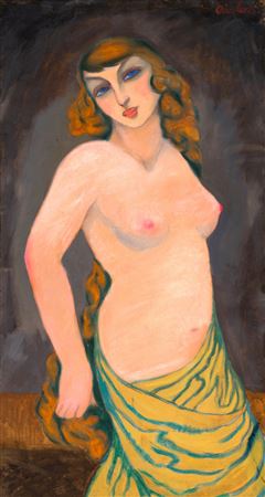 Attila Sassy : Red- Haired Female Nude, 1920s