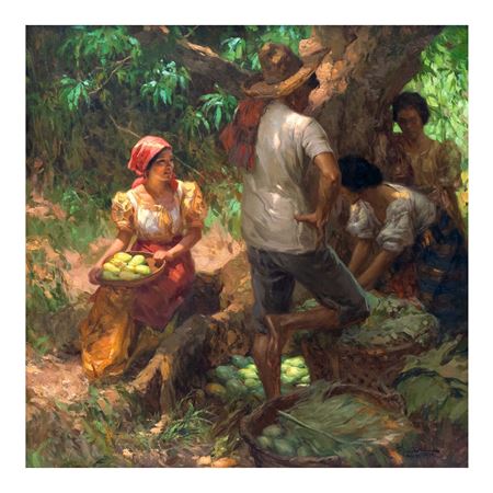 Fernando Cueto Amorsolo : Under the Mango Tree