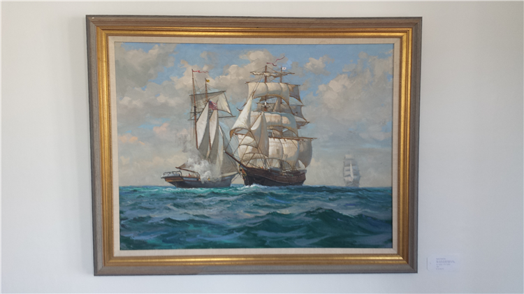 David Tutwiler : The Pride of Baltimore and The Brig Unicorn Meet at Sea