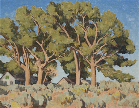 Maynard Dixon, Sage and Cottonwoods