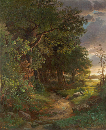 Richards, Woodland Interior, 1856