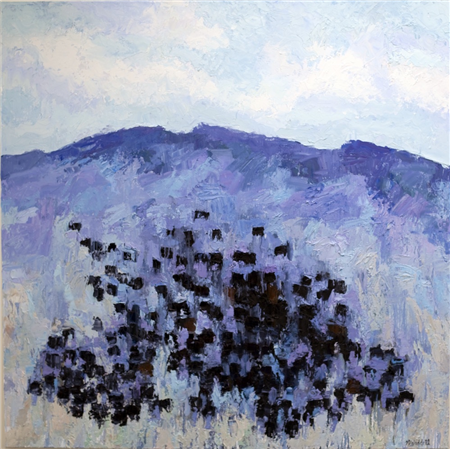 Theodore Waddell • Border Angus, 72 x 72 inches