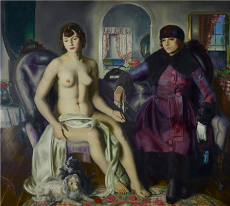 George Bellows (American, 1882-1925)
Two Women
oil on canvas
59 1/4 x 65 1/2in
Painted in 1924.
Sold for $1,265,000 (inc. premium)