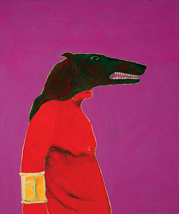 Fritz Scholder : DARTMOUTH PORTRAIT #14