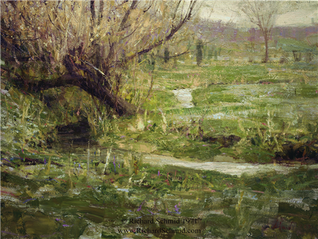 Spring Frost, oil on canvas, 18