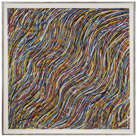 Sol Lewitt, Wavy Brushstrokes, 1995, Sold for $276,000