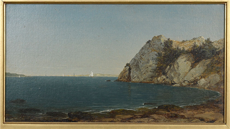 John Frederick Kensett, Beacon Rock, Newport, 1856, Sold for $664,200.00