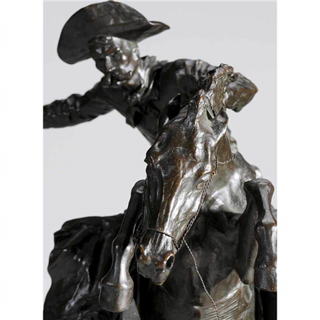 Frederic Sackrider Remington, The Bronco Buster, 1895, #51, Sold for $510,000.00