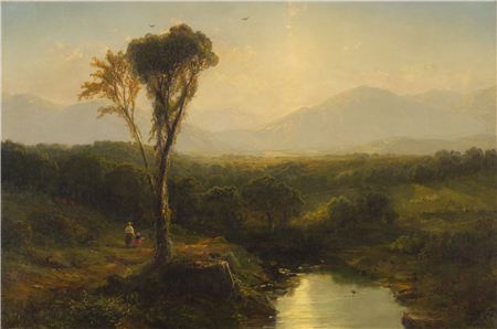 Samuel Colman (1832-1920), Sunset in the Mountains