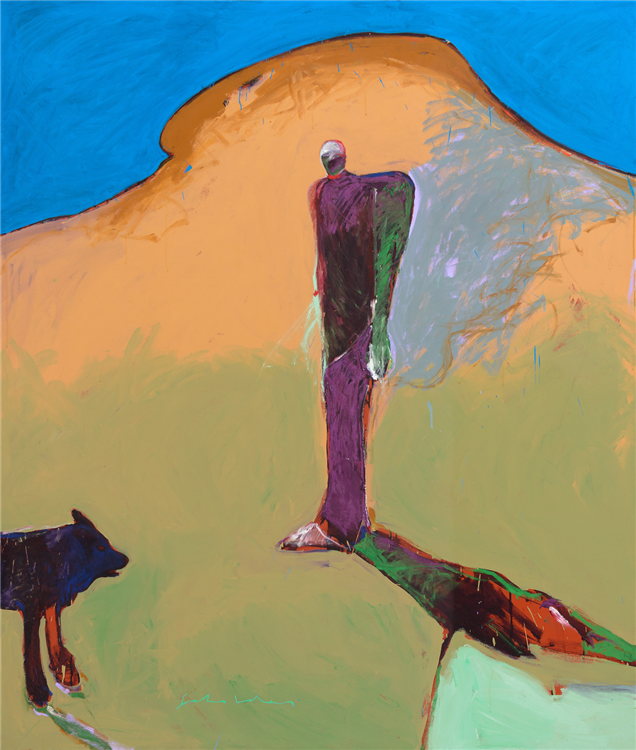 Fritz Scholder : Portrait at Lone Wolf