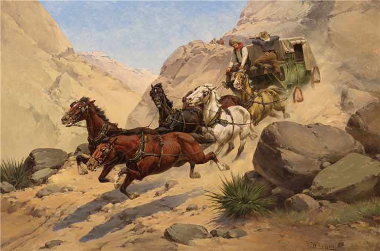 Herman Wendelborg Hansen : Attack on the Stagecoach