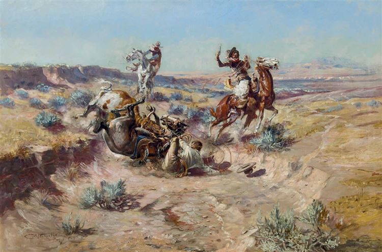 Charles Marion Russell : The Broken Rope