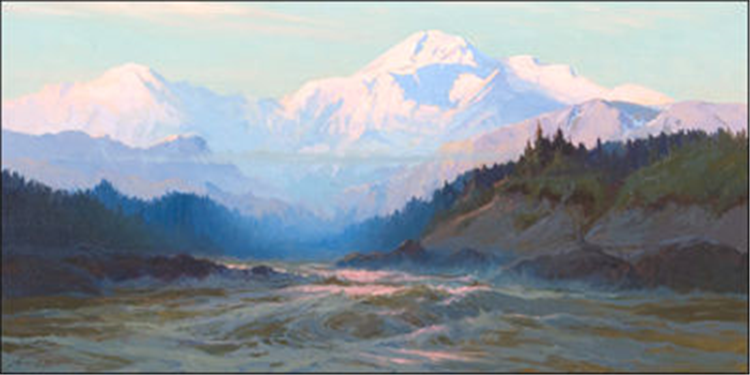 Sydney Mortimer Laurence : Mt. McKinley from the Tokositna River