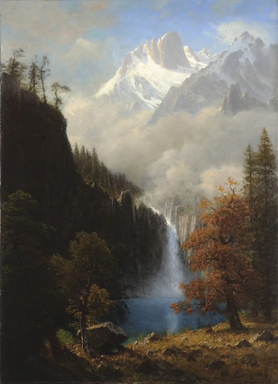 Albert Bierstadt : Lander's Peak - Wyoming